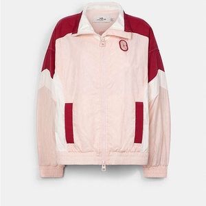 COACH‎ Colorblock Signature Track Jacket - Crystal Pink Multi